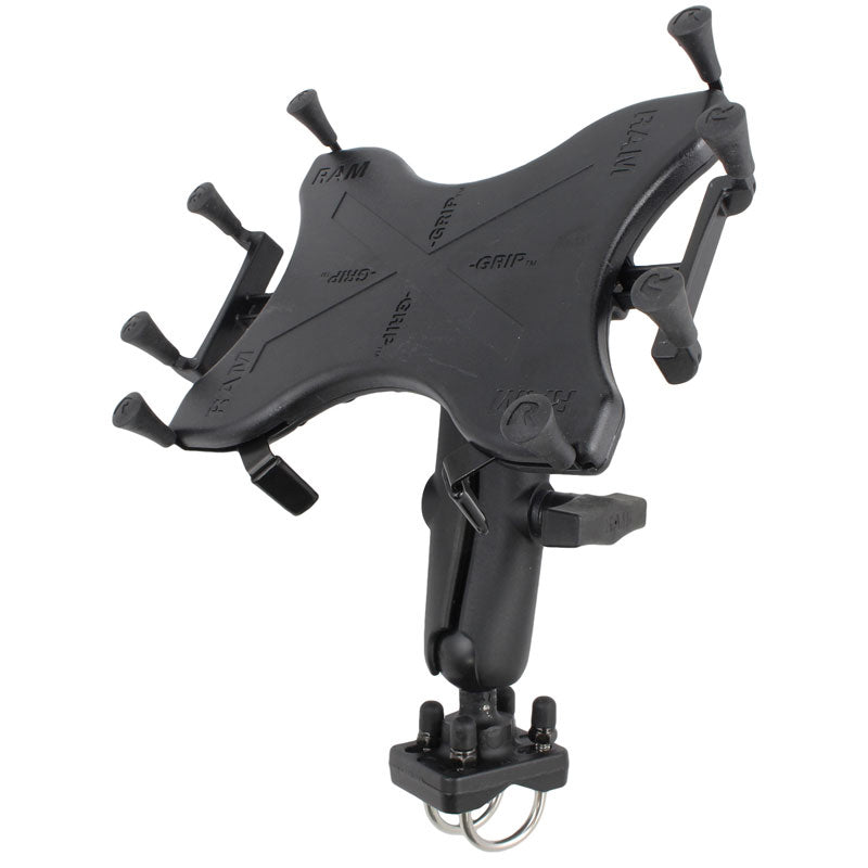 RAM® X-Grip® Mount with Double U-Bolt Base for 9"-10" Tablets