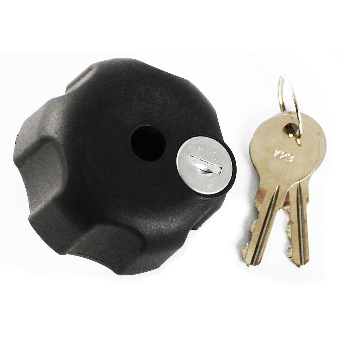 RAM® Key Lock Knob with Brass Insert for Swing Arms