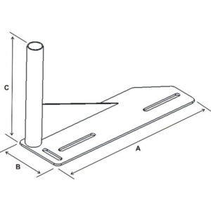 RAM® No-Drill™ Vehicle Welded Base for '91-11 Ford Crown Victoria + More