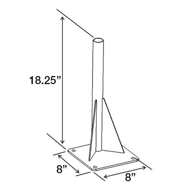 RAM® Universal Drill-Down Vehicle Base with Lower Pole