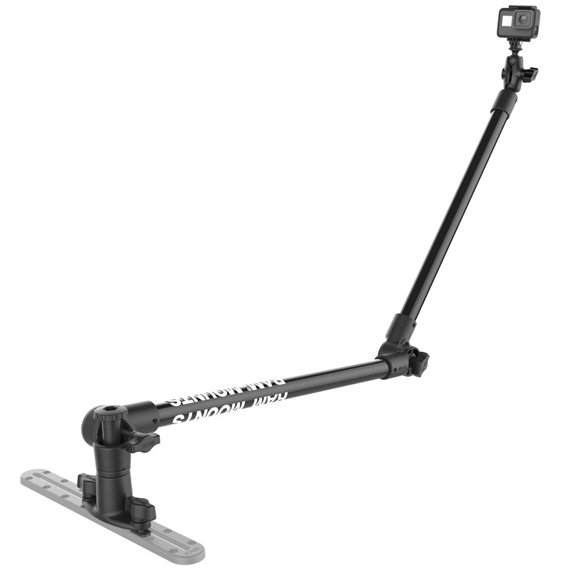 RAM® Tough-Pole™ 48" Camera Mount with Double Pipe & Dual Track Base