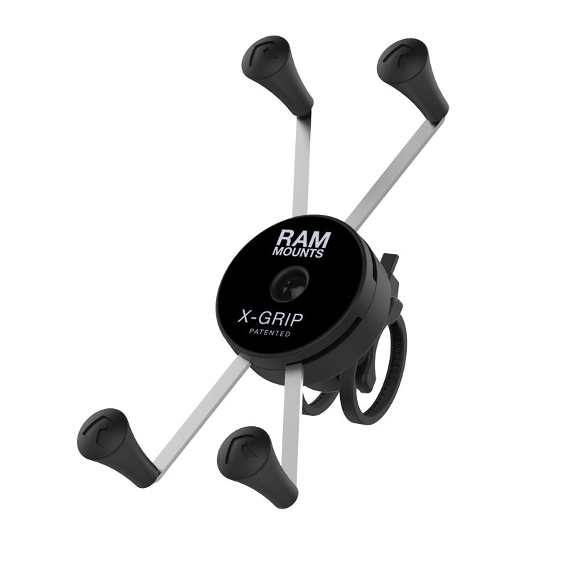 RAM® X-Grip® Large Phone Mount with Low Profile Zip Tie Handlebar Base