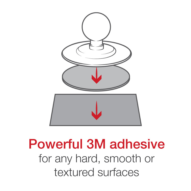 RAM® EZ-Roll'r™ with Flex Adhesive Mount for Garmin Oregon + More