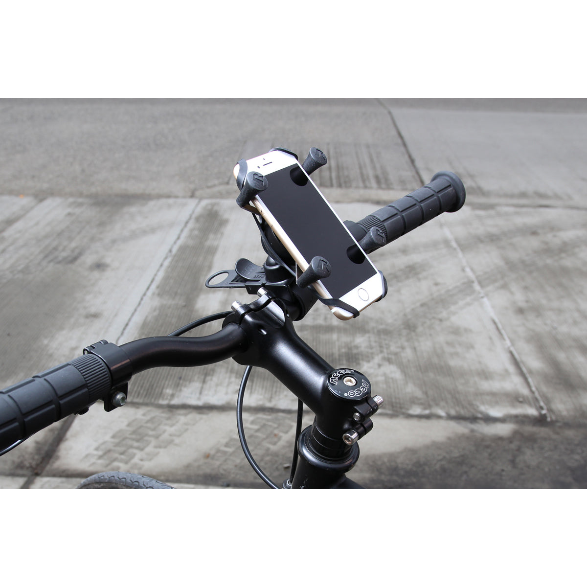 RAM® X-Grip® Phone Mount with RAM® EZ-Strap™ Rail Mount