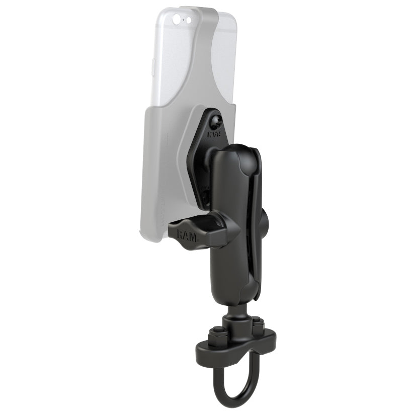 RAM® Handlebar U-Bolt Double Ball Mount - B Size Medium
