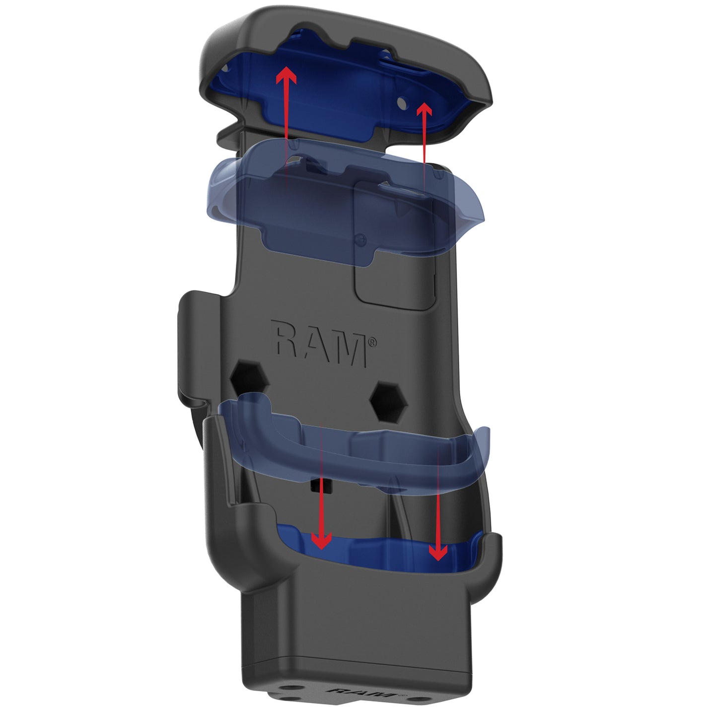 RAM® Locking Form-Fit Holder for Zebra TC22 & TC27 without Boot