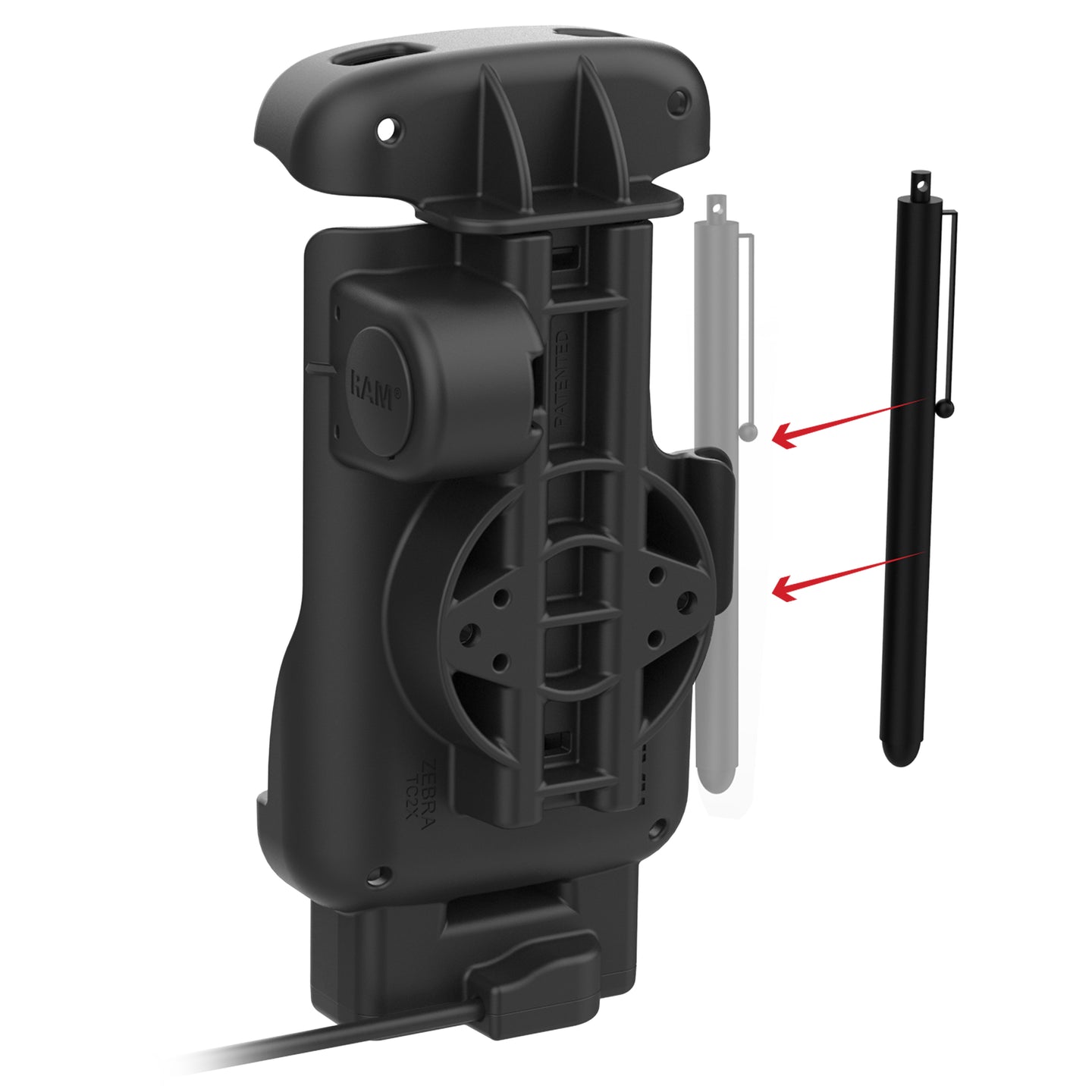 RAM® Form-Fit Powered Dock for Zebra TC22 & TC27 without Boot
