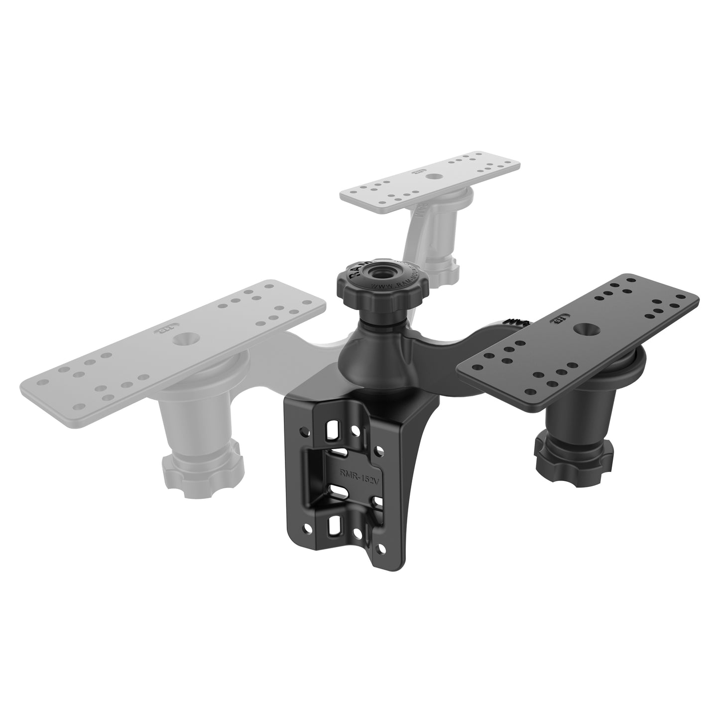 RAM® Vertical 6" Swing Arm Mount for Fishfinders & Plotters