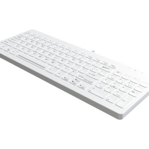 TG3 CK96: Sealed, Washable Keyboard with Number Pad, White, USB